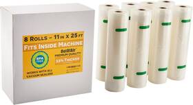 A-11x25-8-rolls Outofair 11 Inch X 25ft Rolls Fits Inside Machine Bulk 8 Pack 200 Ft Total Vac