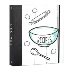 Gt0018u Outshine Farmhouse Recipe Binder Set 8.5x11 3 Ring With 20 Sheets And 10