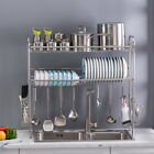 D0102hevgcy Over Sink Dish Rack 2 Tier Stainless Steel Durable Above Kitchen