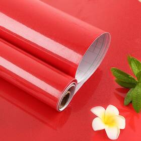 Oxdigi 703064881881 Red Paper Decorative 24 X 196 Inches For Cabinets Countertops Kitchen Glossy