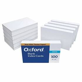 40ee Oxford Blank Index Cards 4 X 6 Inches White 10 1000 Count