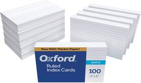 Oxford 787718381866 41 1000 Pk Ruled Index Cards 4 Inch X 6 Count White