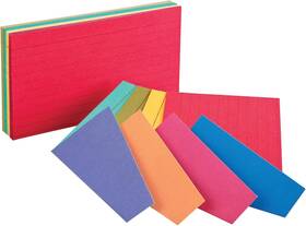 Oxf04736 Oxford Extreme Index Cards 3 100 Count Pack Of 1 Assorted Colors