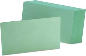 Oxf7320gre Oxford Blank Color Index Cards 3 Inch X 5 Green 100 Count Pack Of 1