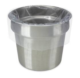 Pansaver 658128420110 Hotel Clear Round Pan Liners For Easy Clean Up - Disposable Buffet P