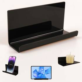 Hl0011 Pansyling Adhesive Tablet Wall Mounted Phone Holder Acrylic Floating Shelves Ereader Wa