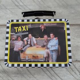 Paramount Pictures 078678433413 Vintage Taxi Tv Show Metal Mini Lunchbox 1970s Cast Photo Rare With Tag 1999 Htf