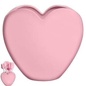 Ph13040-ar Paris Hilton Heart Shaped Cutlery Jar Multipurpose Holder Pink