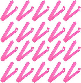 Pta240217tt000281 Patikil Sealing Clips 4.3 Inch 20 Pack Reusable Plastic Rose Red