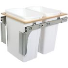 Pdmtm15-2-35wh Knape Vogt Kv Double Top Mount Pull Out Trash Can