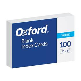 40156-sp Pendaflex Oxford Blank Index Cards 4 Inch X 6 White 100 Per Pack