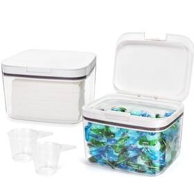 Lpc002w Pensino Laundry Pods Container Pod Holder With Lid Room Storage Cont