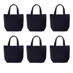 Pertion 750110411547 6 Pack Small Canvas Tote Bags 9x8x4inch Reusable Cotton Shopping Bag Pertion 750110411547 6 Pack Small Canvas Tote Bags 9x8x4inch Reusable Cotton Shopping Bag