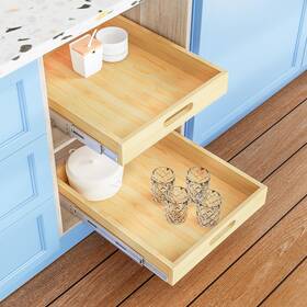 Pod0001 Petpvilit Pull Out Cabinet Organizer 1pc 15 Inch W X 21 D Soft Close Slide