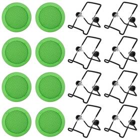 000221 Picowe Plastic Sprouting Lids Jar 8 X Holder Green