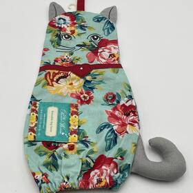 Pioneer Woman 028332758369 Reusable Bags Saver Cat Fancy For Fans Blue Floral