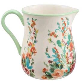Pioneer Woman 808608071596 Painted Meadow Stoneware Utensil Holder 7.5 Inch X 5.5 6.5
