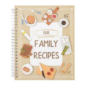 Pipilo Press 843128175072 Blank Family Cookbook Recipe Binder - 6.5 X 8.2 In Hardcover Spi