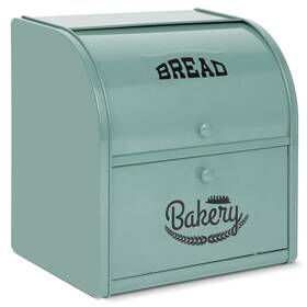 Pitmoly 734914904238 Stainless Steel Bread Box 2 Layer Roll Top Boxes Large Capacity Food