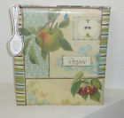 Qp12-8091 Pocket Organizer Gibson Fruit Book Recipe Page Vintage Cr