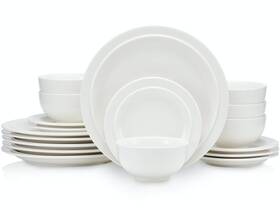 Porglaze 715748658757 18-piece Porcelain Chip And Scratch Resistant Round Dinnerware Set Plates D