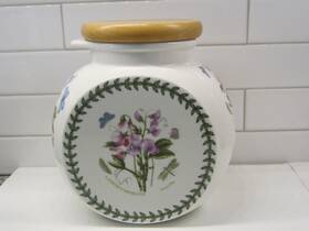642576 Portmeirion Botanic Garden Sweet Pea Multi-purpose Storage Jar Canister With Lid