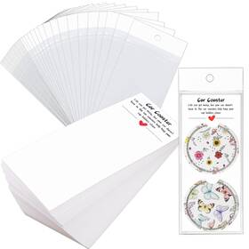 230725 Potanro Car Coaster Packaging For Selling 100 Pcs Sublimation Coasters Ca
