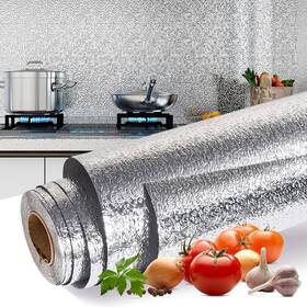 Jupi02 Proprodiudiu Kitchen Wallpaper Oil Proof Sticker Aluminum Backsplash Protector Sel