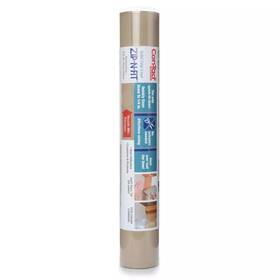 Pursuequality Shop 942595753346 Con-tact 18 Inch X4ft Zip-n-fit Premium Non-adhesive Ribbed Shelf Liner Taupe