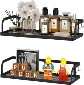 Pusdon 755752010493 Hanging Storage Baskets Organizer Wall Mount Metal Wire Bin Rack