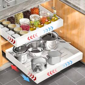 Po201-wh-1 Pyof Pull Out Cabinet Organizer - 21 Inch Deep Drawers For Cabinets Expa Po201-wh-1 Pyof Pull Out Cabinet Organizer - 21 Inch Deep Drawers For Cabinets Expa
