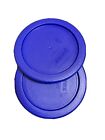 Pyrex 1 Cup Blue Plastic Replacement Lid Cover 2pk For Glass Bowl