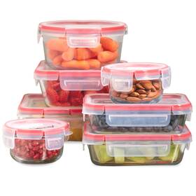 1149252 Pyrex Freshlock 7-pack Glass Food Storage Containers Set 1 2 4 Cups Ai