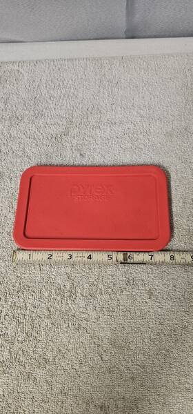 Pyrex 401000058624 7214-pc Rectangle 4.8 Cup Plastic Storage Lid Cover Red For Glass Dish Pyrex 401000058624 7214-pc Rectangle 4.8 Cup Plastic Storage Lid Cover Red For Glass Dish