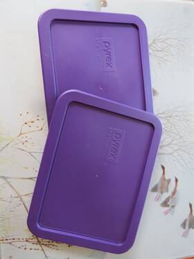 Pyrex 682440187772 3 Cup Rectangular 2pk Storage Lid Cover Purple 7210-pc New For Glass Dish Pyrex 682440187772 3 Cup Rectangular 2pk Storage Lid Cover Purple 7210-pc New For Glass Dish