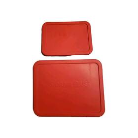 Pyrex 685642857566 7210-pc Red Rectangle Plastic Storage Replacement Lid Cover