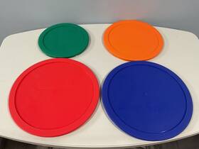 Pyrex 687368808761 4 Piece Multi-color Replacement Lid Bundle New