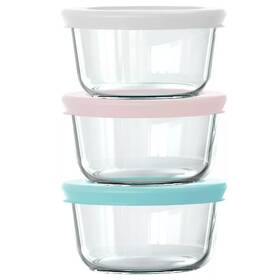 Pyrex 727475601852 Simply Store 6pc 1c Round Glass Storage Set Food Containers