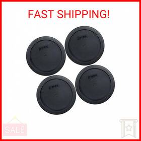 Pyrex Fba 7201-pc 4 Cup Round Storage Cover For Glass Bowls Black