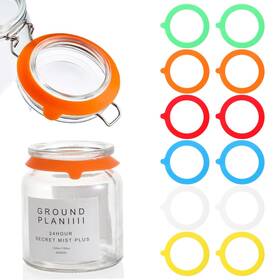 M9rlhujx Qfwdfctrenz 666952 1 12pcs Silicone Jar Gaskets Replacement 3.75 Inch Rubber Seals For Glass Jars Reus