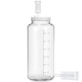 Qi-296 Qianfenie 2 Gallon Glass Jar With Airtight Lid Wide Mouth Wine Making Supplies Clear