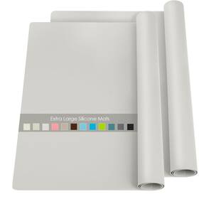 Qpix Digital 894531076285 2 Pack Extra Large Silicone Mats For Countertop - Counter Table Protector Pla