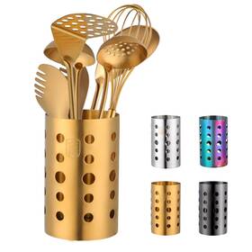 A093 Qru Kitchen Utensil Holder For Countertop H6.7 Inch X W4.1 Stainless A093 Qru Kitchen Utensil Holder For Countertop H6.7 Inch X W4.1 Stainless