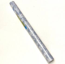 04f-c2am53-01 Quick Cover By Contact 3 Slate Blue Gray White Leaf Vinyl Paper Shelf Drawer Liner Peel Stick