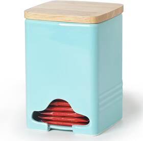 Quxija 313053382383 Ceramic Tea Bag Storage Organizer Caddy Holder With Lid Turquoise Quxija 313053382383 Ceramic Tea Bag Storage Organizer Caddy Holder With Lid Turquoise