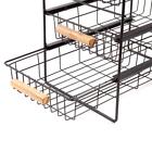 Ra3ts-wb Origami Countertop Organizer With Wooden Shelf