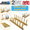 Rack98172313777 Eses Bamboo Wood Drying Rack Drainer Storage Organizer 764150977178