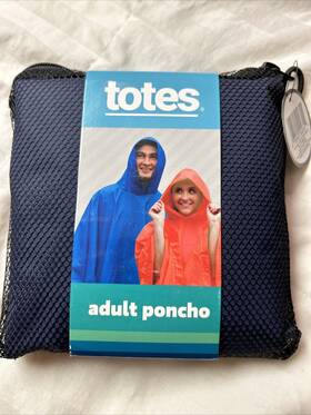 Raines By Totes 038905200355 Rain Poncho Adult Size Assorted Colors 1 Ct