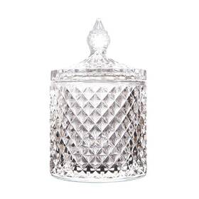 Rainie Love 801330000028 Home Basic Food Storage Organization Set-crystal Diamond Faceted Jar With Cry