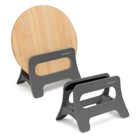 Realand 410465254699 2pcs Cutting Board Holder Automatic Width Adjustment Organizer